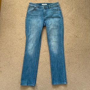 Chico's Platinum Denim Jeans Blue Size 0.5 Regular Cotton Pockets 31.5" Inseam